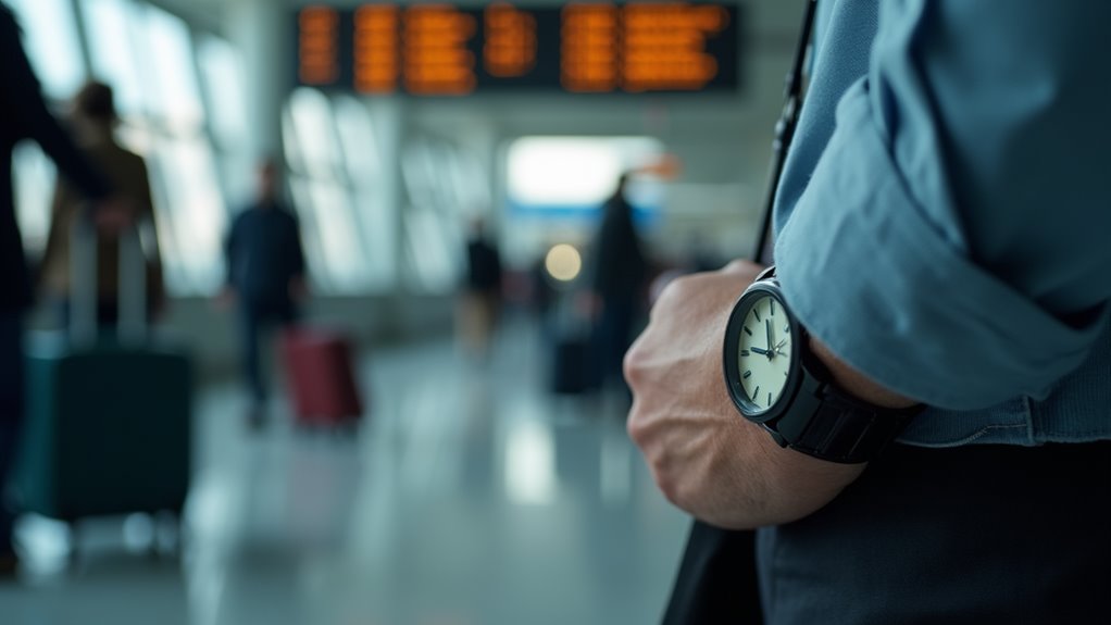 anticipated arrival time at airport