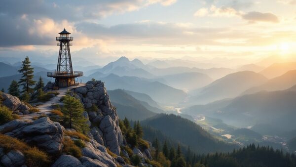 scenic mountain viewing platforms