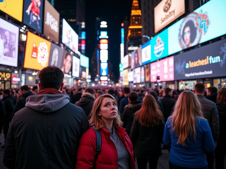 svaiginantis pojūčių antplūdis Times Square
