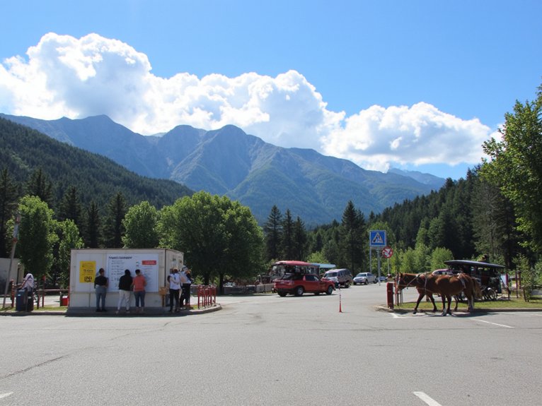 paid reserved parking for morskie oko