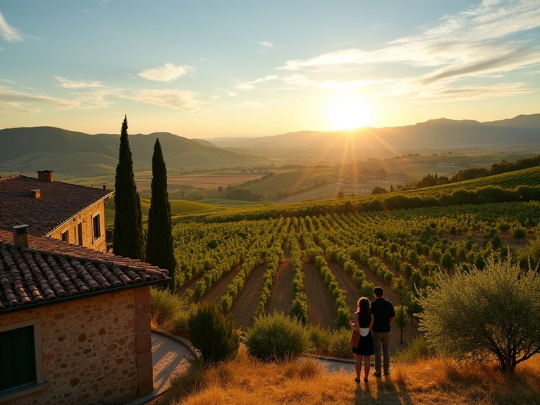 panoramic tuscan countryside vistas
