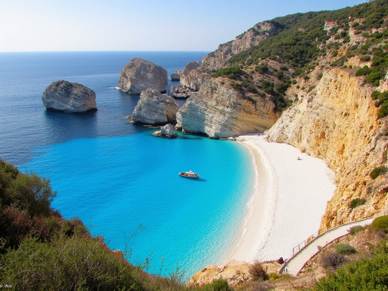 pristine turquoise secluded aegean coasts