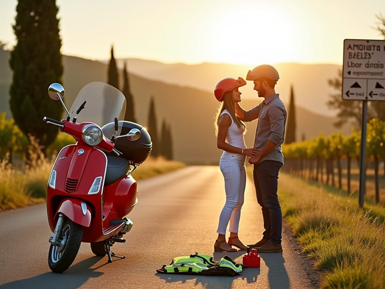 safety first on vespa