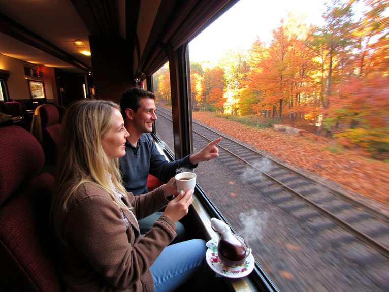 scenic autumn train travel adventure