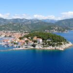 scenic croatian island tourist destination