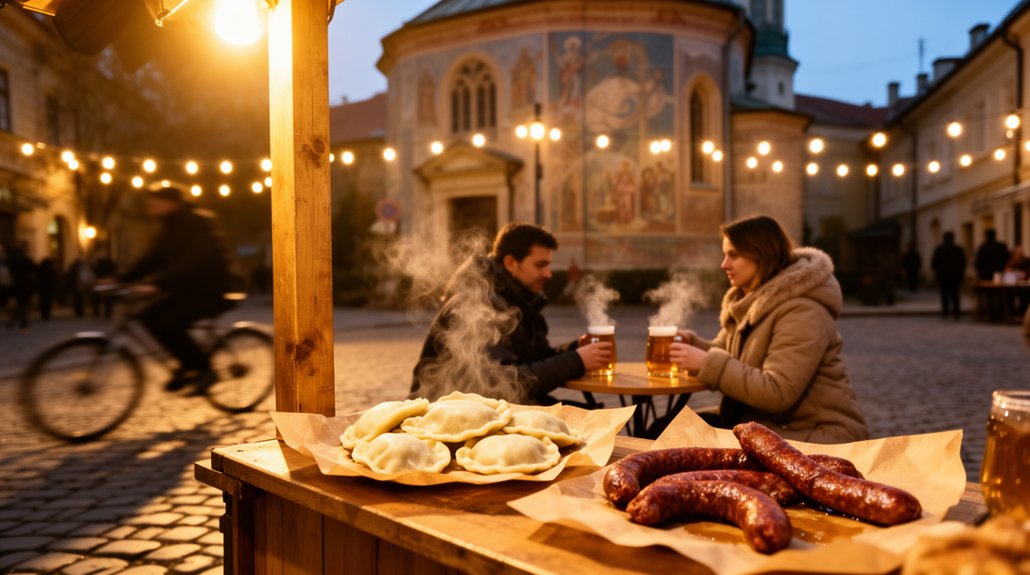 biudžetinis tradicinis Kazimiežo gatvės maistas