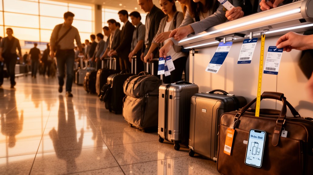 rankinio bagažo dydis ir svoris