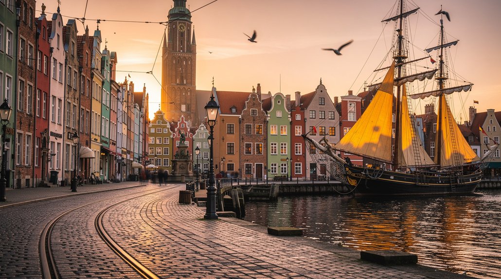 Gdansko senamiestis prie jūros