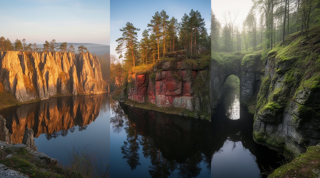 ledyniniai keteros viadukas panoramos