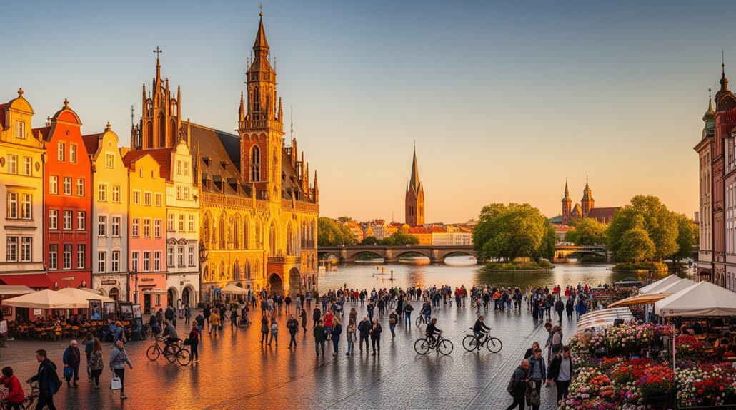 viduramžių turgus gotikiniai salos takai