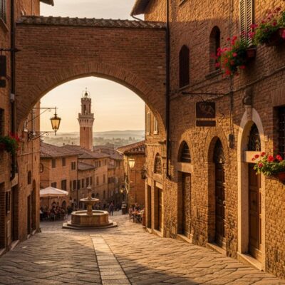 viduramžių Sienos gatvių gidas