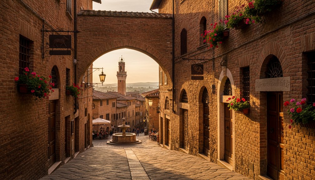 viduramžių Sienos gatvių gidas