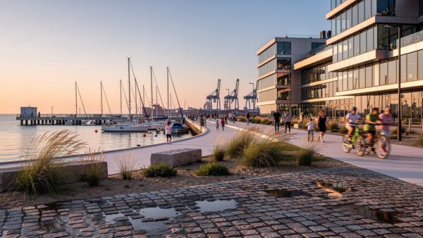 šiuolaikinės pakrantės miesto atrakcijos