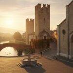 romantiškos vietos Veronoje