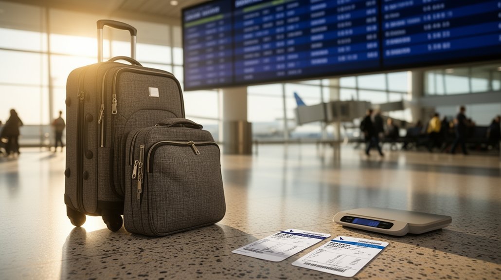 įvairios rankinio bagažo dydžio taisyklės