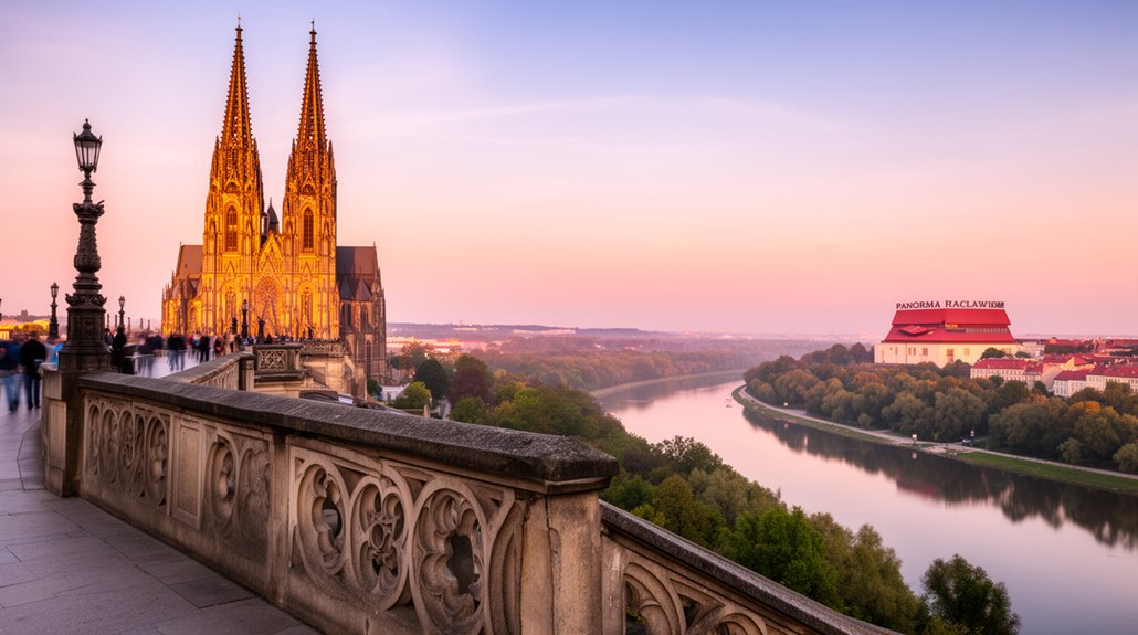 Vroclavo apžvalgos aikštelės, bokštai, tiltai