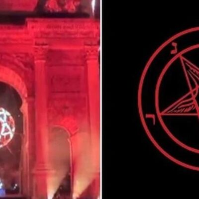 tariamas satanistinis olimpinis simbolis