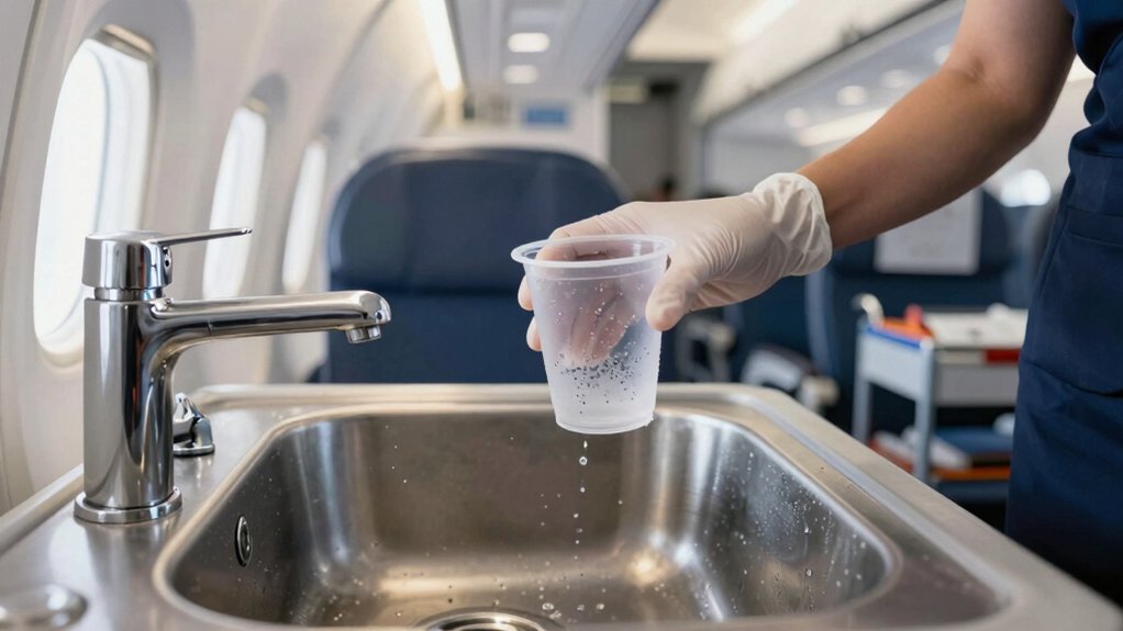 Venkite lėktuvo vandens iš čiaupo