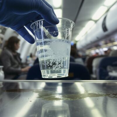 užterštas lėktuvo geriamasis vanduo