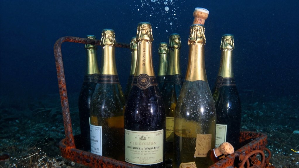 Šampano buteliai išliko Titaniko gylyje