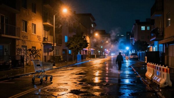 Nevaikščiok ten naktį