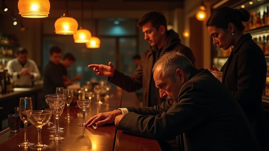 įgula toliau tiekė alkoholį