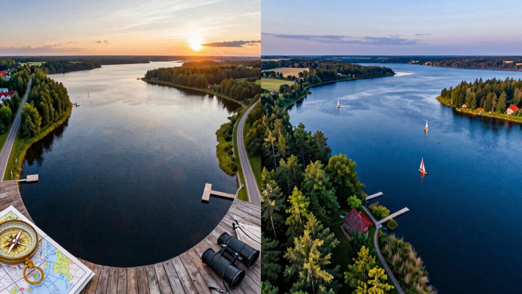 Mozūrų ežerai Lenkijos teritorija