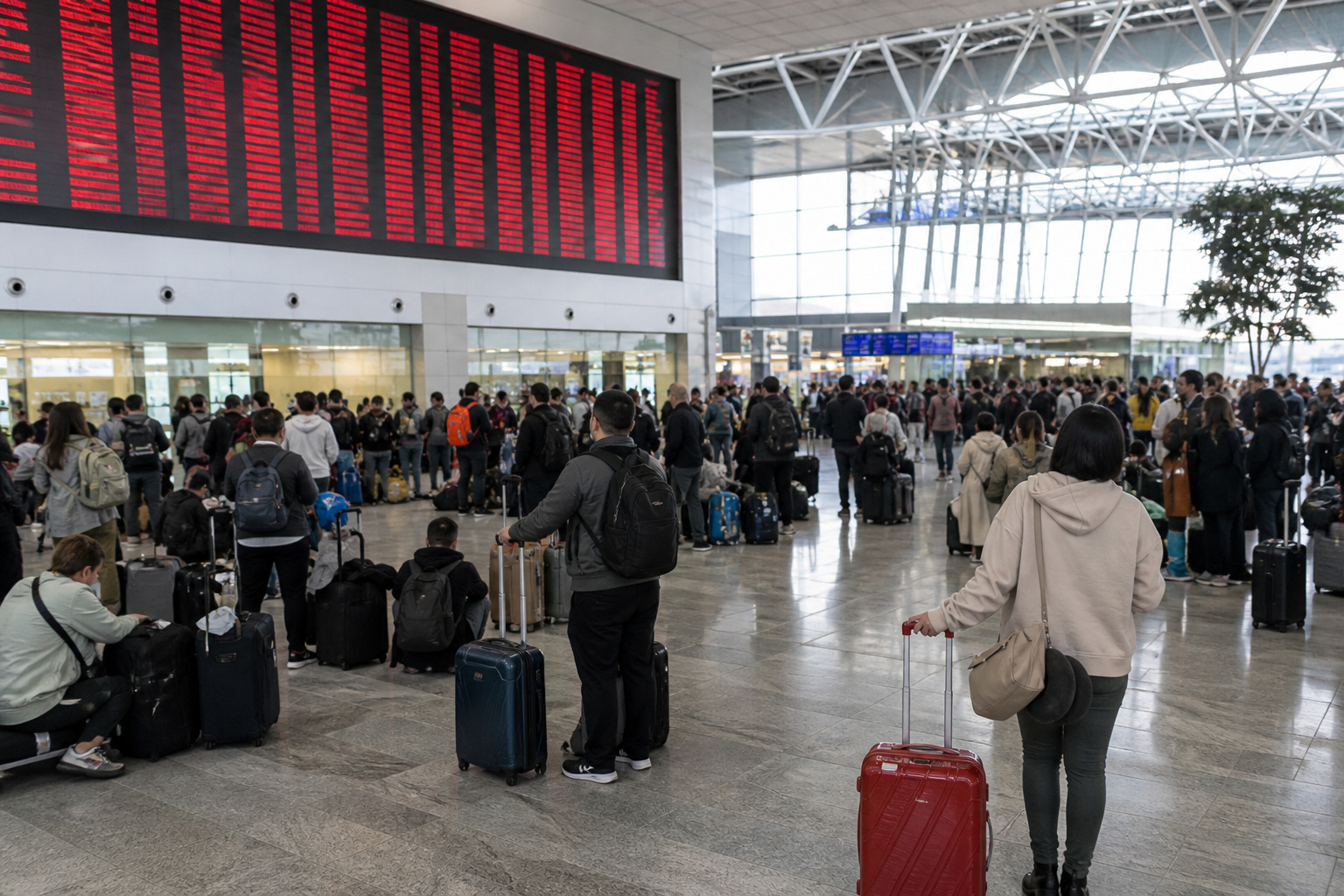 Britanijos dangus vėl sustojo: tūkstančiai atšauktų skrydžių, o kompensacijų keleiviai greičiausiai negaus