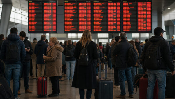 Britanijos dangus vėl sustojo: tūkstančiai atšauktų skrydžių, o kompensacijų keleiviai greičiausiai negaus