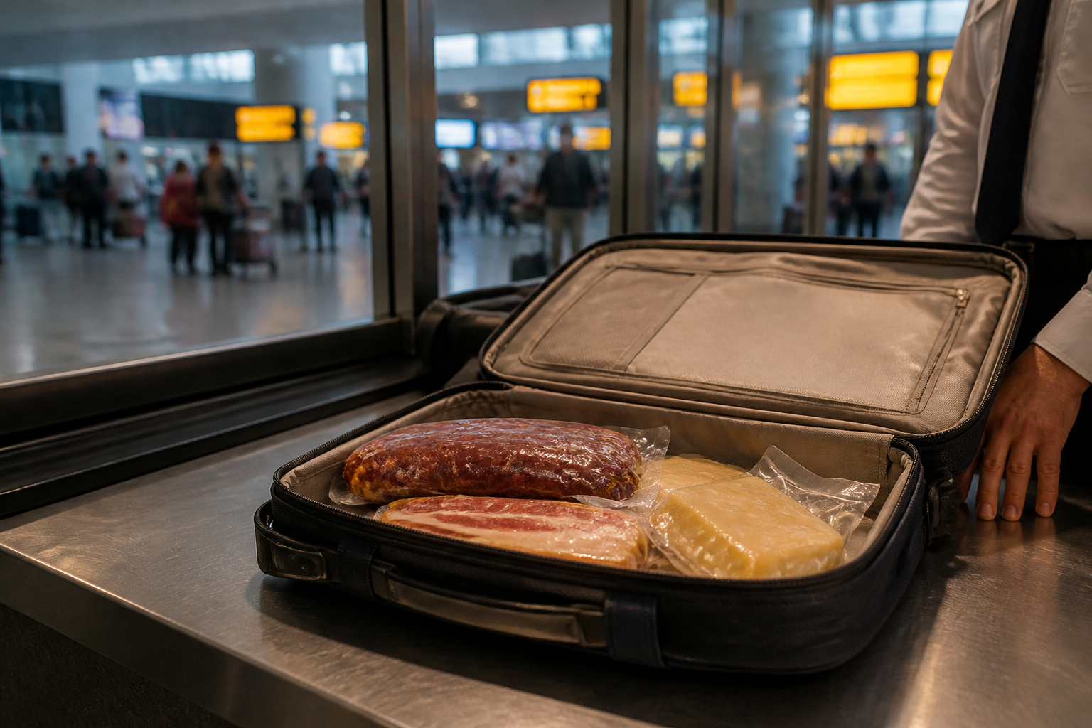 Lašiniai lagamine gali kainuoti 5000 svarų: Britanija vėl perspėja keliautojus iš ES
