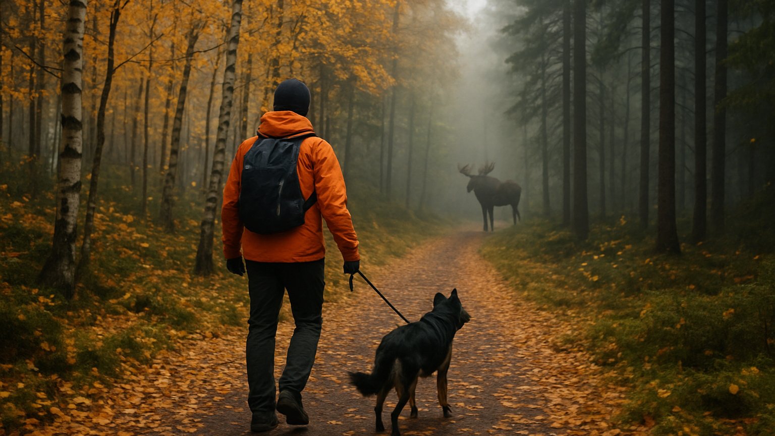 Norvegijos miškuose spalį – oranžinė striukė ir šuo ant pavadėlio: ko nežino daugelis turistų